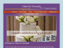 Tablet Screenshot of cakesbytawanda.com